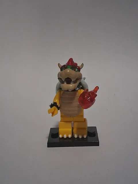 King Koopa- Bowser Minifigure Super Mario All Star Rare Custom Lego Serie