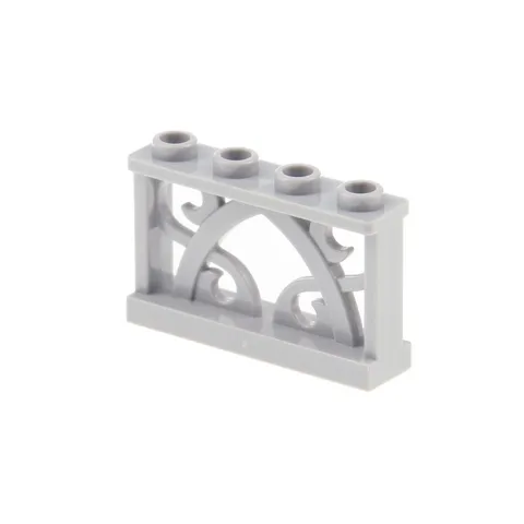 1x LEGO Fence Ornament 1x4x2 New Light Gray Gate Grille Barrier 6267404 19121