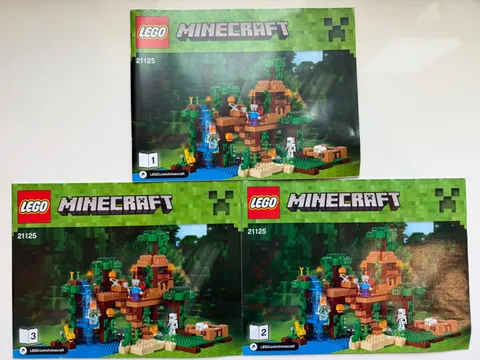 LEGO 21125 The Jungle Tree House Instruction Manual Book Only Minecraft Replacem