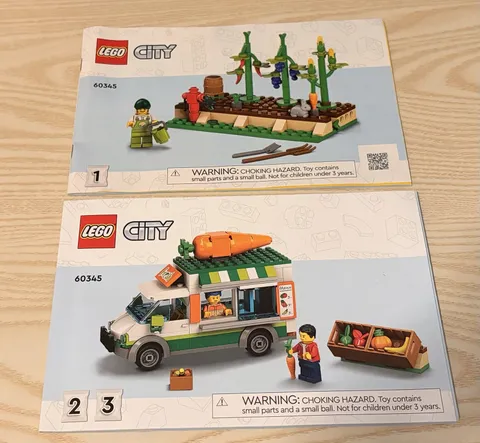 Lego Instruction Manuals: City Farmers Market Van (60345)