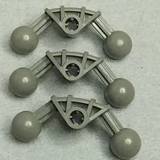 LEGO 41670 Bionicle Ball Joint 4 x 4 x 2 90 degrees Dark Gray x3 Vintage Genuine