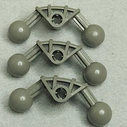 LEGO 41670 Bionicle Ball Joint 4 x 4 x 2 90 degrees Dark Gray x3 Vintage Genuine