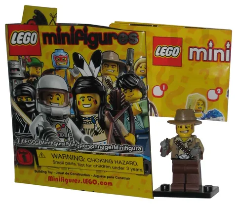 LEGO Series 1 Cowboy With Hat & Gun (2010) MiniFigure Toy Figure