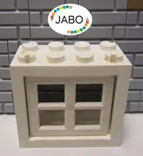 (A7/6) LEGO 4132c04 Window 2x4x3 White 4133 Grille White 10182 Cafe Corner