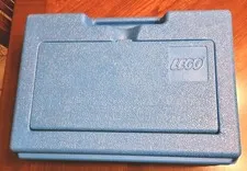 Vintage 1983 LEGO Blue Hard Plastic Carrying Storage Case Box Bin Suitcase