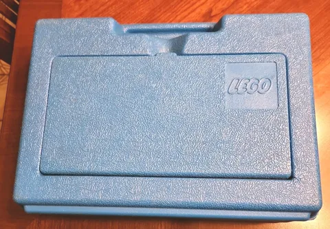 Vintage 1983 LEGO Blue Hard Plastic Carrying Storage Case Box Bin Suitcase