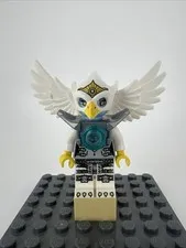 LEGO Eris Minifigure Legends Of Chima 70128 loc058 Silver Armor Eagle