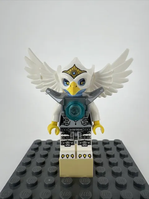 LEGO Eris Minifigure Legends Of Chima 70128 loc058 Silver Armor Eagle