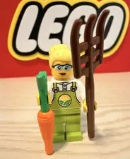 Lego City Organic Carrot Farmer Minifigure With Accessories 