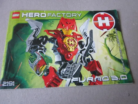 Lego 2191 Hero Factory Furno 3.0 Building Instructions Instruction  