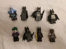 Lot 8 LEGO Batman Minifigures Batman Joker Commissioner James Gordon Mr. Freeze