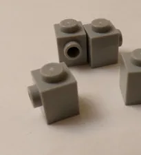 Lego x4 Light Bluish Gray 1x1 Brick With One Side Stud, 87087 (028-228)