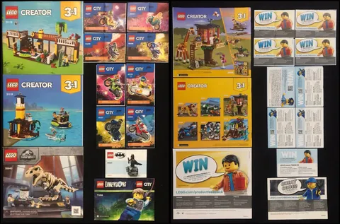 13Pc LEGO CREATOR City Stuntz Dimensions Batman Instruction Booklet Manuals ONLY