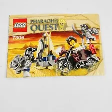 Lego Pharaoh’s Quest 7306 Golden Staff Guardians Instruction Manual Only 2011