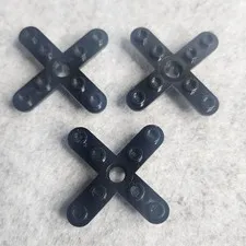 LEGO 2479 Propeller 4 Blade 5 Diameter with Rounded Ends and Open Hub Black x3
