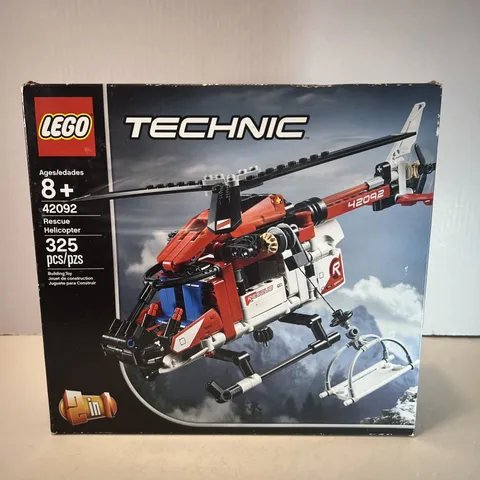 LEGO TECHNIC (42092) Rescue Helicopter - 325 pcs - RETIRED Brand New Sealed Read