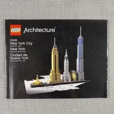 LEGO ARCHITECTURE: New York City (21028) Instructions Only MANUAL ONLY