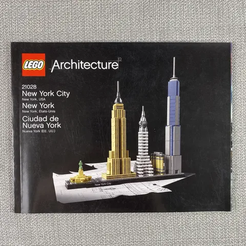 LEGO ARCHITECTURE: New York City (21028) Instructions Only MANUAL ONLY