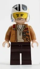 LEGO® Minifigure Star Wars sw1145 Poe Dameron (Medium Nougat Jacket Helmet)