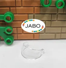(S10 /12/1) Lego 2447 Helmet Visor Standard Trans-Clear