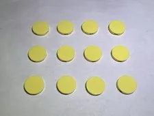 Lego Lot Of 12 Cool Yellow 2x2 Round Flat Tiles Tile City Part