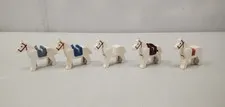 Vintage LEGO White Horse Lot Of 5 Castle Animal