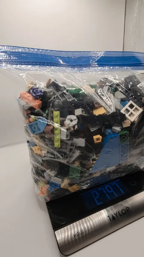 LEGO Bulk Lot 2 Lbs 14 Oz Mixed Bricks Parts Pieces Assorted Colors Unsorted