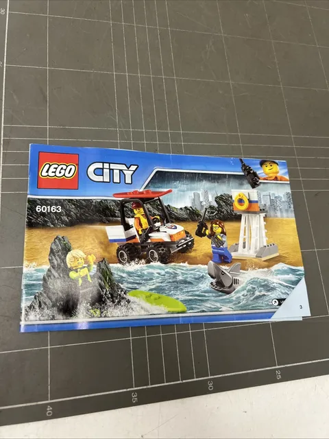 VINTAGE TOY LEGO MANUAL INSTRUCTIONS BOOKLET ART CITY 60163