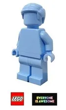 LEGO Everyone Is Awesome - Bright Light Blue Monochrome Minifigure - tls108 NEW