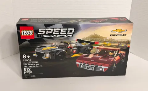 Lego 76903 Speed Champions Chevrolet Corvette C8.R Race Car & 1969 Corvette NEW!