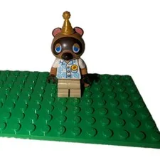 Lego Tom Nook From Set #77050 Animal Crossing Minifigure Animal Hat Used