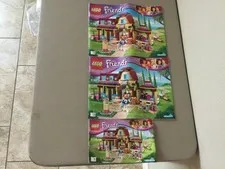 Lot of (3) Lego Friends Instruction Manuals - #41126-1 & #41126-2 #41126-3