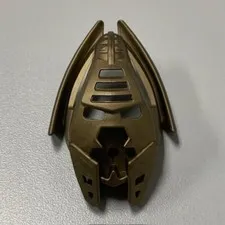 LEGO BIONICLE KRAAHKAN KANOHI MASK 4 Hole Chin #44815b Flat Dark Gold