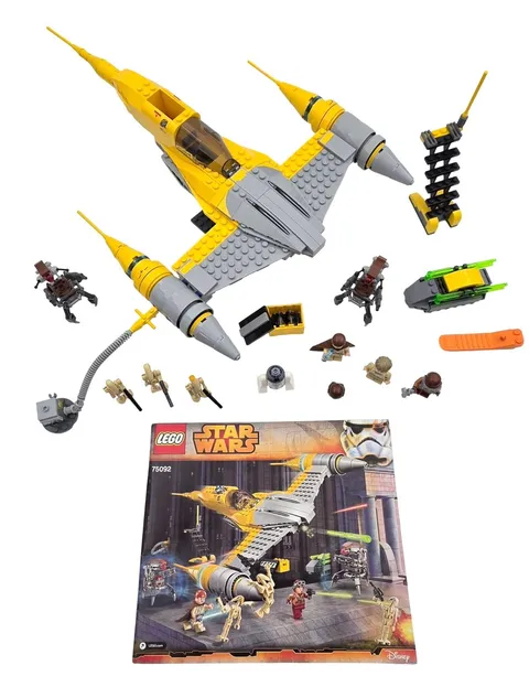 LEGO Star Wars 75092 Naboo Starfighter Complete with Minifigs and Manual