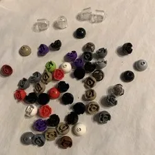 Lego 2x2 Round top& Bottom pieces and round 2x2x1 2/3 pieces