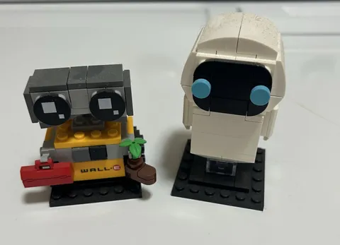 LEGO BRICKHEADZ: Eve & Wall-E (40619), 100% Complete, No Instructions, No Box