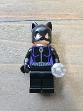 Lego Minifigure Catwoman - Purple Lips sh006 DC Comics Superhero - Minifig