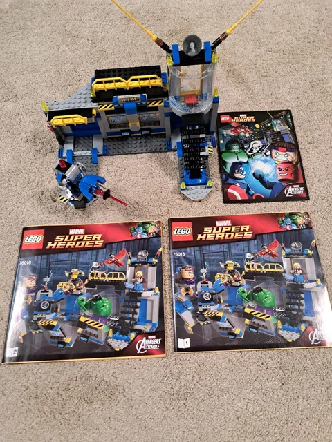 LEGO Marvel: Avengers: Hulk Lab Smash (76018) no figs just built 