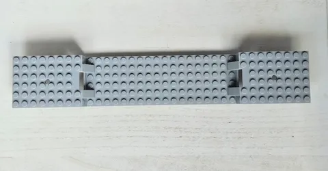 LEGO 87058 Train Base 6 x 34 Split-Level without Bottom Tubes Light Bluish Gray
