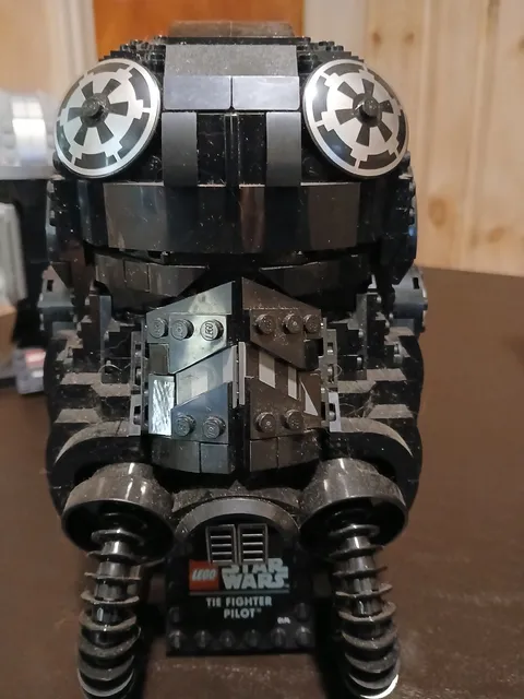 Assembled Building Block Retired Lego Star Wars TIE Fighter Pilot Helmet 75274 