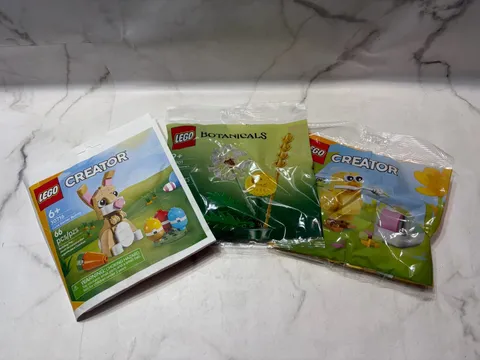 Lot of LEGO Easter Poly Bags | 30716, 30701, 30690 Creator & Botanicals