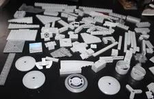 Huge Lego Brick Lot Special Pieces Assorted Gray Wings Accessories  - YS5-=