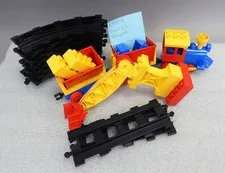 LEGO Duplo 2700 Freight Train Set Vintage 1983 Complete Set missing shovel