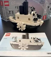 LEGO Disney 40659 Mini Steamboat Willie GWP 100% Complete Box Instructions