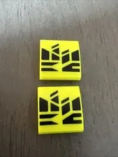 LEGO 15068pb439 Neon Yellow Curved Slope 2x2x2/3 Electric Sports Car 60383