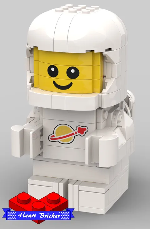 Custom LEGO Space Up-Scaled Baby Astronaut IN WHITE!!! genuine LEGO pieces!