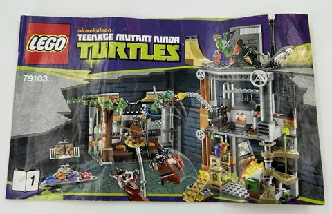 Lego Teenage Mutant Ninja Turtles 79103 Instructional Manual Only Book One 2013