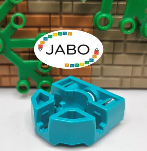 (S13 / 11 / 5) LEGO Technic 32172 Pin Connector Block 3 x 3 x 1 Turquoise