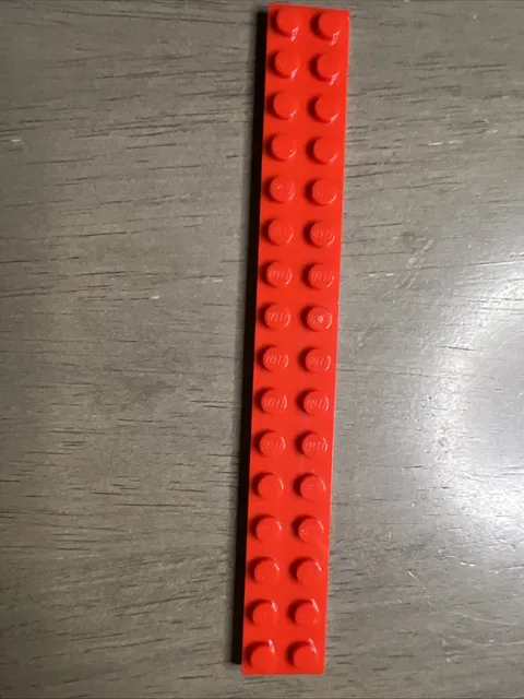 Lego 4282 Red Brick 2x16 - 1 Piece