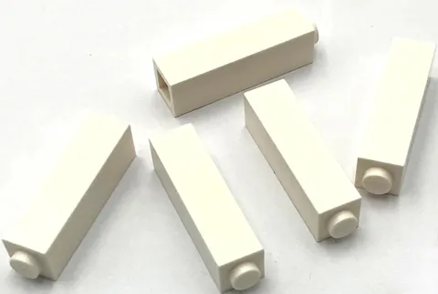 Lego 5 New White Bricks Building Blocks 1 x 1 x 3 Parts